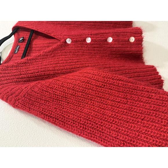 Vintage MODA International Mohair Ribbed Cardigan Sweater, Women's Medium - Picture 2 of 7